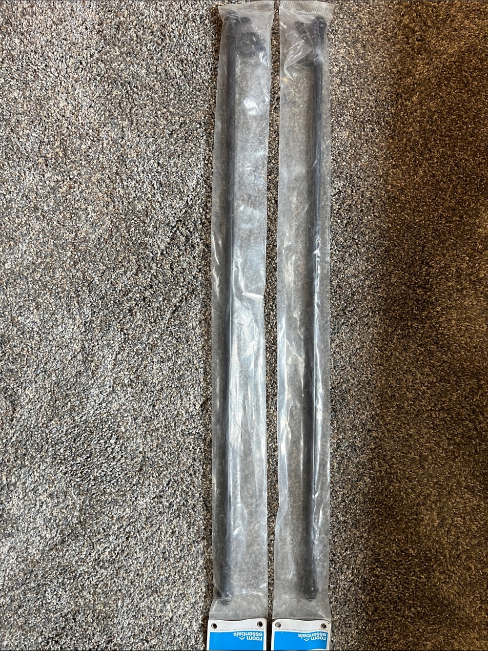 Room Essentials Black Curtain Rods Duo